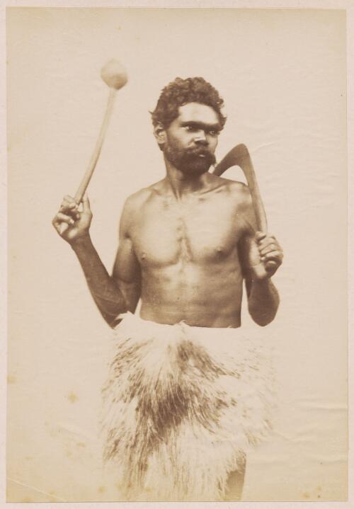 Aboriginal warrior from the Roma district of Queensland / Kerry & Co. Photo