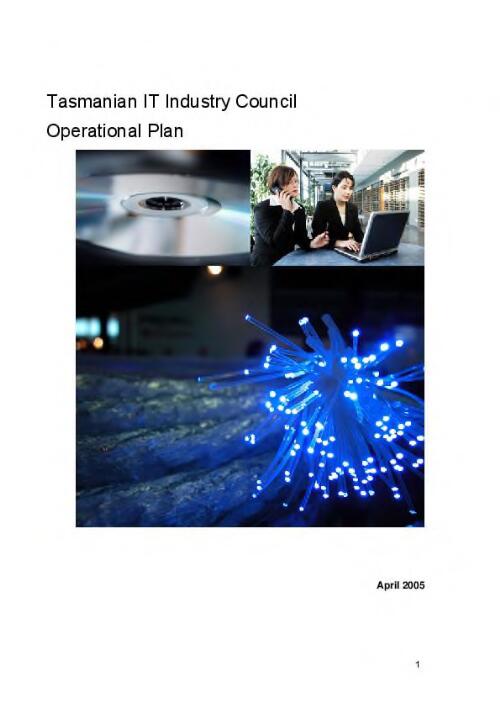 Tasmanian IT Industry Council operational plan [electronic resource]