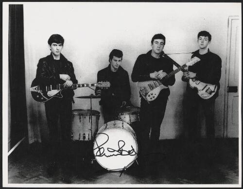 The Beatles, with Pete Best on drums, Wallasey, England, 17 December 1961 / Albert Marrion