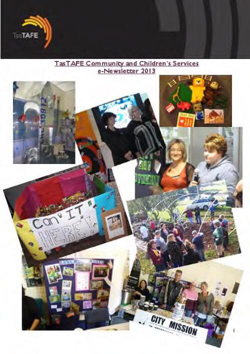 e-Newsletter / TasTafe Community and Children's Services