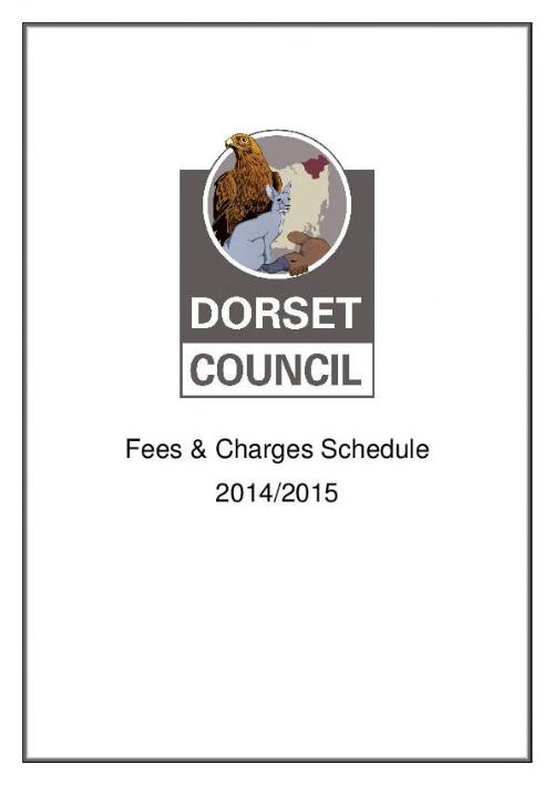 Fees and charges schedule / Dorset Council