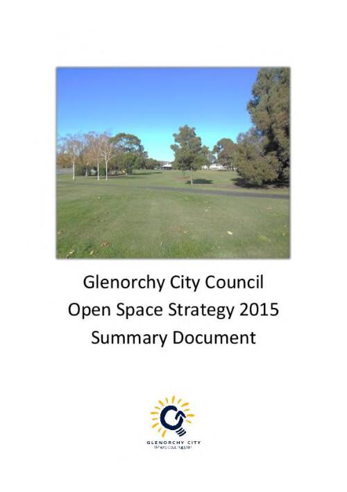Glenorchy City Council open space strategy 2015 : summary document