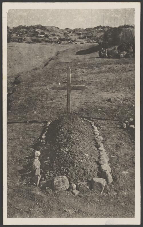 Grave site of an Australian soldier, Gallipoli, Turkey, 1915