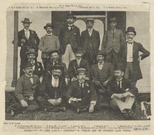 Delegation to the Labour Conference in Sydney, 1900 [picture]/ Sydney Morning Herald