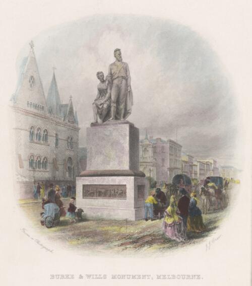 Burke & Wills monument, Melbourne [picture] / J.J. Crew from a photograph