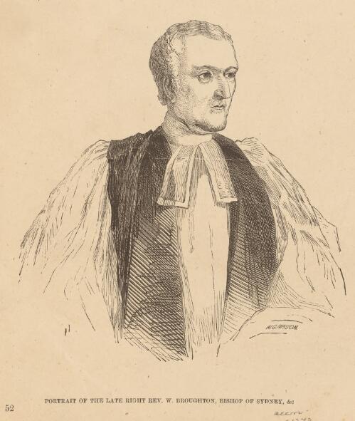 Portrait of the late Right Rev. W. Broughton, Bishop of Sydney &c. [picture] / W.G. Mason