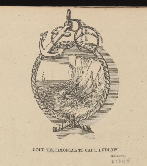 Gold testimonial to Capt. Ludlow [picture]
