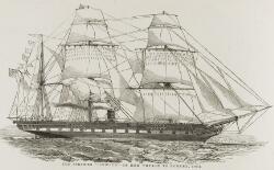 The steamer Croesus on her voyage to Sydney 1854 [picture].