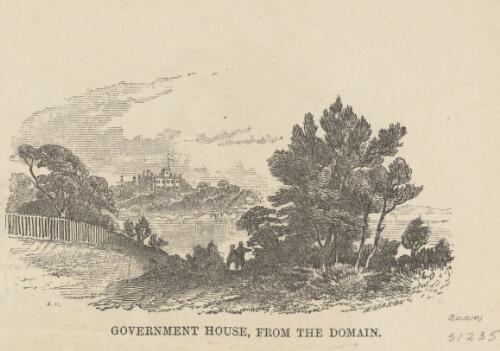 Government House, from the Domain [picture] / E.T.; W. Mason