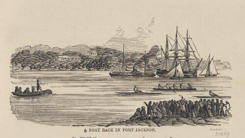 A boat race in Port Jackson [picture]