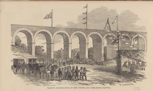Viaduct at long Cove on the Sydney and Parramatta Railway [picture] / W.G. Mason