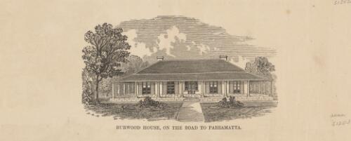 Burwood House on the road to Parramatta [picture] / R.S.H