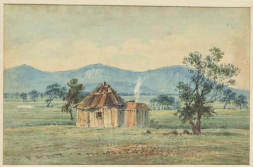 First hut at Challicum, Victoria, 1842 [picture] / [Duncan Cooper]