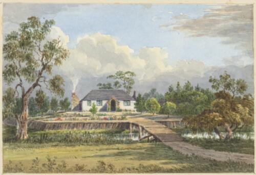 Third hut (the last), Challicum, Victoria, 1845 [picture] / [Duncan Cooper]