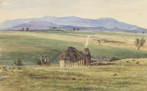 Sheep station on the plains, Challicum, Victoria, 1843 [picture] / [Duncan Cooper]
