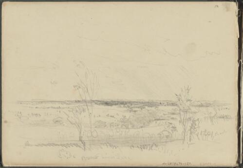 View of Binnum homestead and lake, South Australia, ca. 1844 [picture] / George French Angas