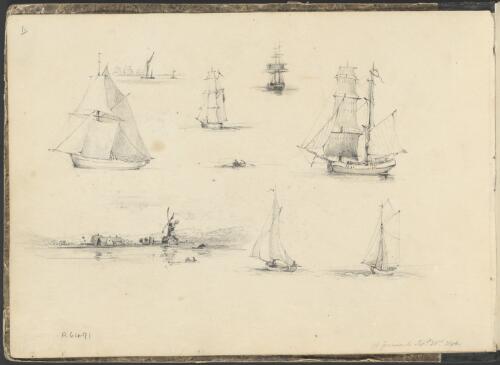 Off Gravesend, Sept. 23rd, 1843 [picture] / George French Angas