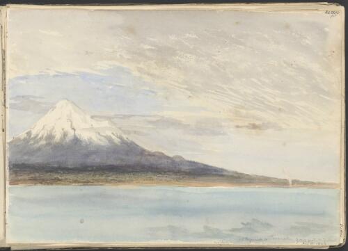 Mt. Egmont or Taranaki, 9,000 feet, N. [i.e.New] Zealand, Aug., 19, 1844 [picture] / George French Angas