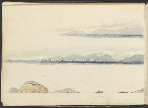 Coastal profiles of Glennie Isles, Tasmania, 9 August, 1844 [picture] / George French Angas
