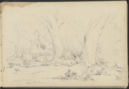 On the Murray, 21 February 1861 [picture] / George French Angas