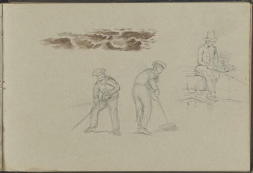 Studies of three figures [picture] / George French Angas