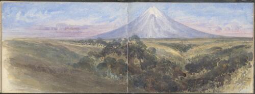 [Mount Egmont from the plain] [picture] / [Henry James Warre]