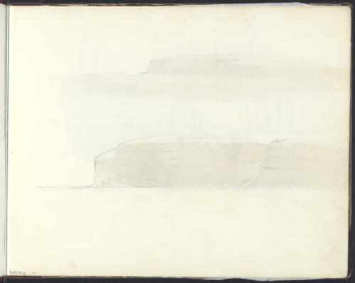 Preliminary sketch of a headland, 1845 [picture] / [Owen Stanley]