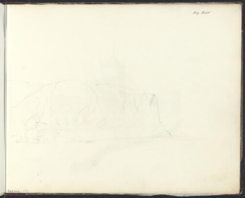 Preliminary sketch of Hoy Head, 1845 [picture] / [Owen Stanley]