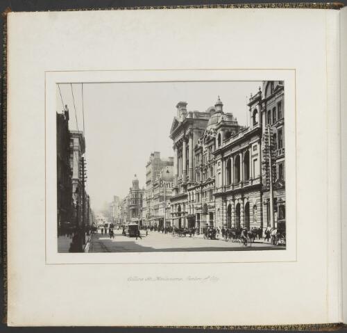 Collins Street, Melbourne, ca. 1900 [picture] / Nicholas Caire
