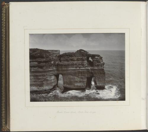 Castle Tower rock, Loch Ard Gorge, Victoria, ca. 1900 [picture] / Nicholas Caire