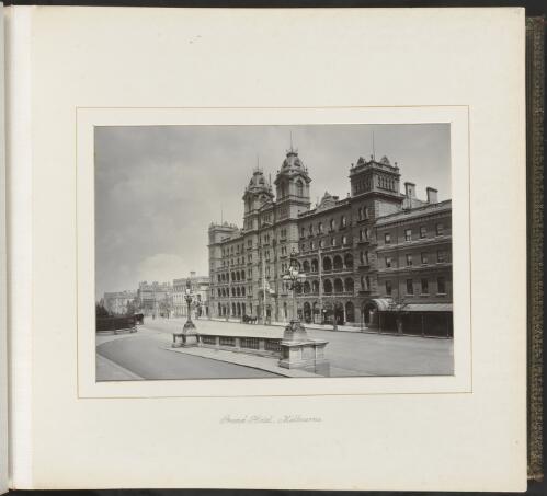 Grand Hotel, Melbourne, Victoria, ca. 1900 [picture] / Nicholas Caire