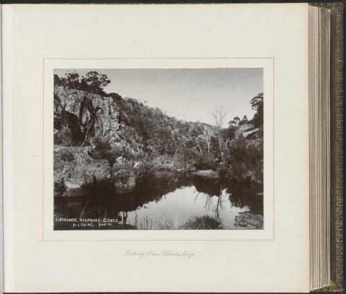 Bathing place, Werribee Gorge, Victoria, ca. 1900 [picture] / Nicholas Caire
