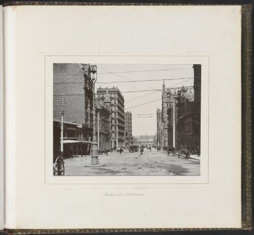 Queen Street, Melbourne, Victoria, ca. 1900 [picture] / Nicholas Caire