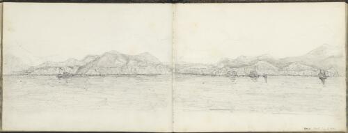 Cook Strait, New Zealand, 9 June 1851 [picture] / [J.H. Goldfinch]