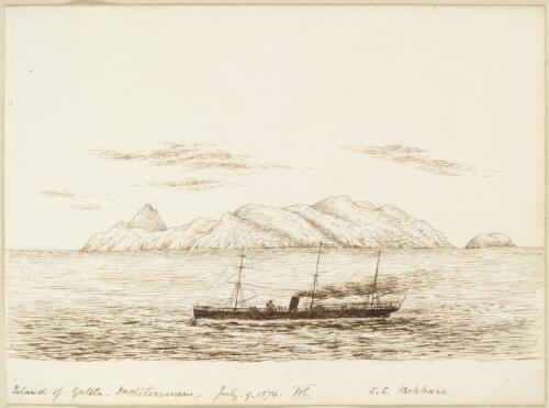 Island of Galita, Mediterranean, July 9, 1874 [picture] / W.E