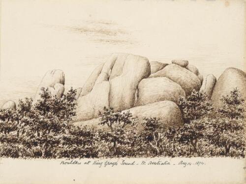 Boulders at King George's Sound, W. Australia, August 14 1874 [picture] / W.E