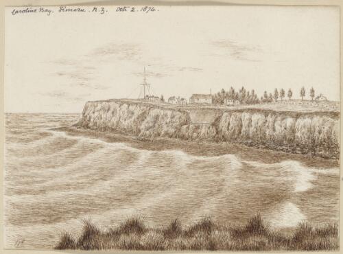 Caroline Bay, Timaru, N.Z., October 2, 1874 [picture] / W.E