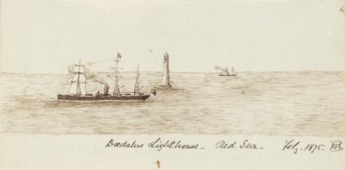 Daedalus Lighthouse, Red Sea, February 1875 [picture] / W.E