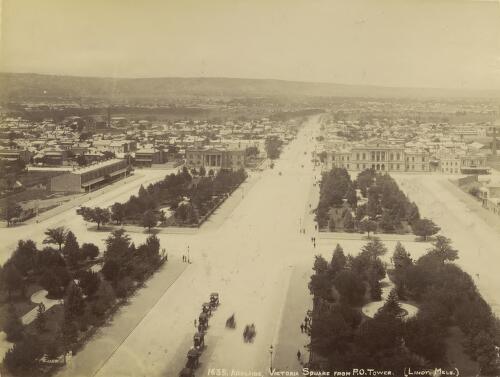 Adelaide, Victoria Square from P.O. tower [picture]/ J.W. Lindt