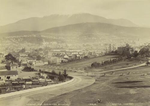 Hobart from Exhibition Building, Tasmania ca. 1894 [picture] / J.W. Beattie