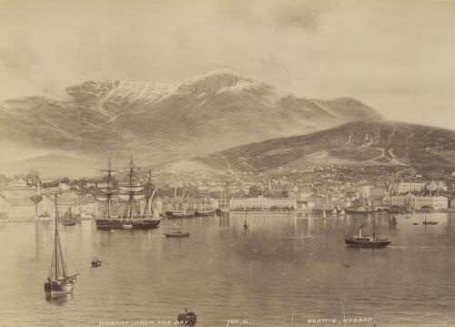 Hobart from the Bay, Tasmania, ca. 1895 [picture] / J.W. Beattie