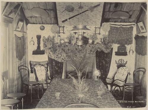 Dining Room, Geyser Hotel, Wairakei, New Zealand [picture] / F. Boileau