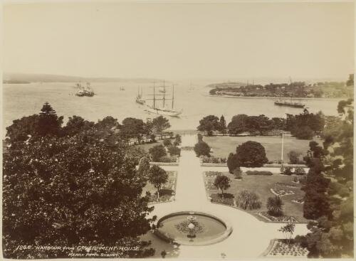 Sydney Harbour from Government House [picture] / Kerry & Co