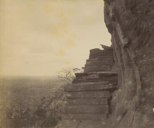 Stairway to Sigiriya rock fortress, Sri Lanka [picture]