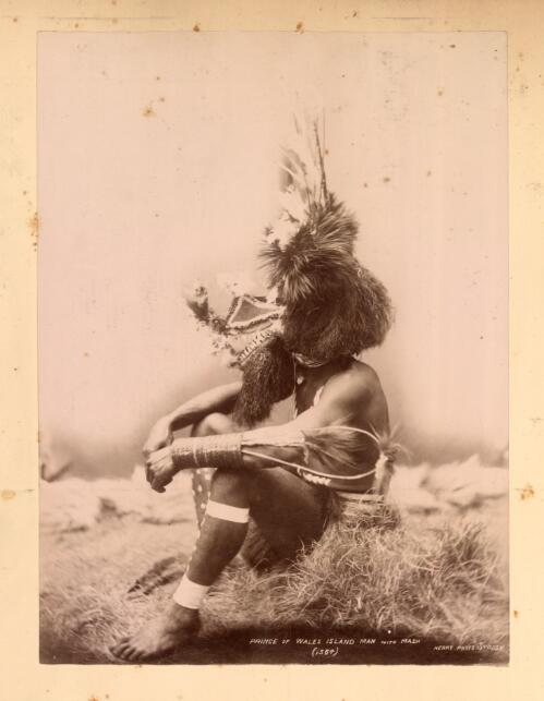 Prince of Wales Island man with mask [picture] / Kerry Photo Sydney