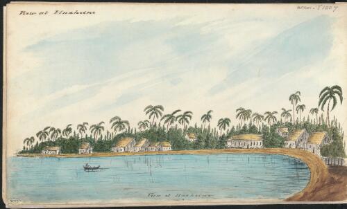 View at Huaheine [i.e. Huahine], French Polynesia, ca. 1850 [picture]