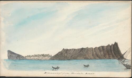 Diamond Point from Honolulu Roads, Hawaii, ca. 1850 [picture]