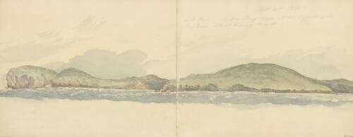 South shore, Broken Bay taken at the mouth of the harbour, South Head bearing north north west, New South Wales, 21 September, 1818 [picture] / Edward Close