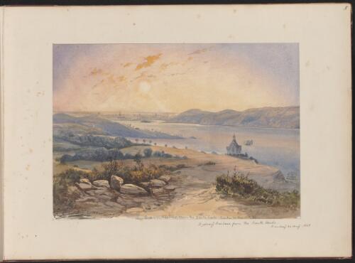 Sydney Harbour from the South Heads, Sunday 30 Aug. 1868 [picture] / S.L