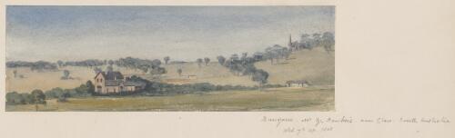 Bungaree, Mr. G. Hawker's, near Clare, South Australia, Wed. 7th Ap. 1868 [picture] / [Stanley Leighton]